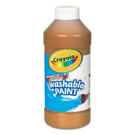 Crayola Washable Paint, Orange, 16 oz Bottle 54-2016-036